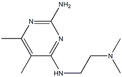 Pyrimidine, 2-amino-4-(2-dimethylaminoethylamino)-5,6-dimethyl- (4CI) 结构式