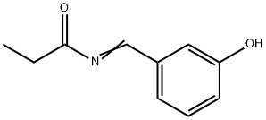 Propionamide,  N-m-hydroxybenzylidene-  (4CI) 结构式