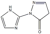2-Pyrazolin-5-one,  1-(2-imidazolyl)-  (5CI) 结构式