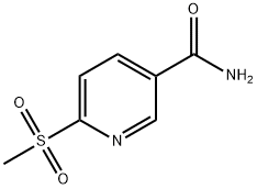 6-(甲磺酰基)烟酰胺 结构式