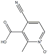 Nicotinic  acid,  4-cyano-2-methyl-,  1-oxide  (6CI) 结构式