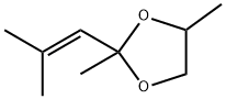 1,3-Dioxolane,  2,4-dimethyl-2-(2-methylpropenyl)-  (4CI) 结构式