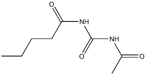 Urea,  1-acetyl-3-valeryl-  (4CI) 结构式