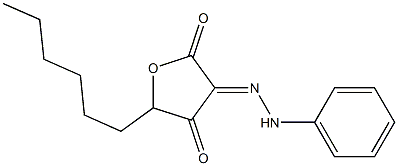 2,3,4(5H)-Furantrione,  5-hexyl-,  3-phenylhydrazone  (5CI) 结构式