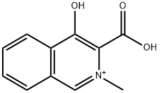 Isoquinolinium, 3-carboxy-4-hydroxy-2-methyl- (6CI) 结构式