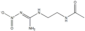 Acetamide,  N-[2-(2-nitroguanidino)ethyl]-  (5CI) 结构式