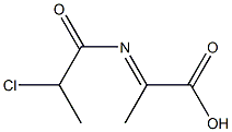 Propionic  acid,  2-(2-chloropropionylimino)-  (5CI) 结构式