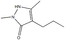 3-Pyrazolin-5-one,  1,3-dimethyl-4-propyl-  (5CI) 结构式