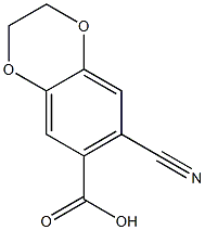 1,4-Benzodioxan-6-carboxylic  acid,  7-cyano-  (6CI) 结构式