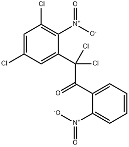 Acetophenone,  -alpha-,-alpha--dichloro--alpha--(3,5-dichloro-2-nitrophenyl)-2-nitro-  (4CI) 结构式