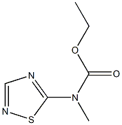 1,2,4-Thiadiazole-5-carbamic  acid,  N-methyl-,  ethyl  ester  (5CI) 结构式