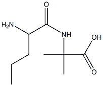 Isobutyric  acid,  -alpha--(-alpha--aminovalerylamino)-  (3CI) 结构式