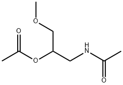 Acetamide,  N-(2-hydroxy-3-methoxypropyl)-,  acetate  (5CI) 结构式