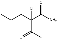 Valeramide,  2-acetyl-2-chloro-  (5CI) 结构式