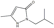 3-Pyrazolin-5-one,  1-isobutyl-3-methyl-  (5CI) 结构式