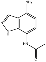 Indazole,  7-acetamido-4-amino-  (5CI) 结构式