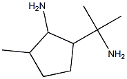 Cyclopentylamine,  2-(-alpha--aminoisopropyl)-5-methyl-  (3CI) 结构式