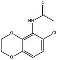1,4-Benzodioxan,  5-acetamido-6-chloro-  (5CI) 结构式