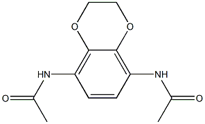 1,4-Benzodioxan,  5,8-diacetamido-  (5CI) 结构式