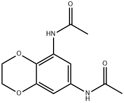 1,4-Benzodioxan,  5,7-diacetamido-  (5CI) 结构式