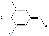 p-Toluquinone,  6-chloro-,  4-oxime  (2CI) 结构式