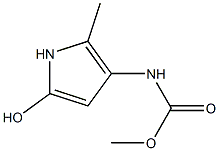 3-Pyrrolecarbamic  acid,  5-hydroxy-2-methyl-,  methyl  ester  (2CI) 结构式