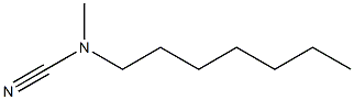 Heptylamine,  N-cyano-N-methyl-  (1CI) 结构式