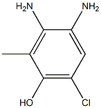 o-Cresol,  3,4-diamino-6-chloro-  (2CI) 结构式
