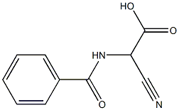 Hippuric  acid,  -alpha--cyano-  (5CI) 结构式