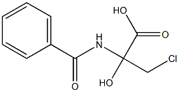 Lactic  acid,  2-benzamido-3-chloro-  (5CI) 结构式