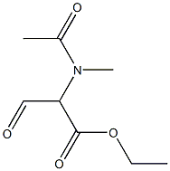 Malonaldehydic  acid,  N-methylacetamido-,  ethyl  ester  (5CI) 结构式