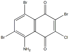 1,4-Naphthoquinone,  5-amino-2,6,8-tribromo-3-chloro-  (5CI) 结构式