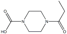 1-Piperazinecarboxylic  acid,  4-propionyl-  (5CI) 结构式