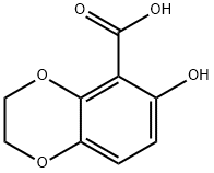1,4-Benzodioxan-5-carboxylic  acid,  6-hydroxy-  (4CI) 结构式