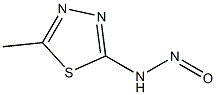 1,3,4-Thiadiazole,  2-methyl-5-nitrosamino-  (5CI) 结构式