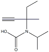 Carbamic  acid,  isopropyl-,  1-ethyl-1-methyl-2-propynyl  (6CI) 结构式