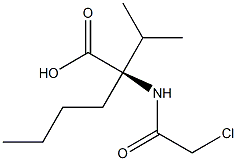 Norleucine,  N-chloroacetyl-2-isopropyl-  (5CI) 结构式