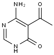 Ketone, 4-amino-6-hydroxy-5-pyrimidinyl methyl (7CI) 结构式