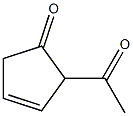 3-Cyclopenten-1-one, 2-acetyl- (6CI) 结构式