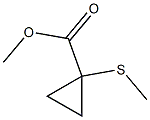 Cyclopropanecarboxylic acid, 1-(methylthio)-, methyl ester (6CI) 结构式