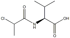 Valine,  N-(2-chloropropionyl)-,  DL-  (6CI) 结构式