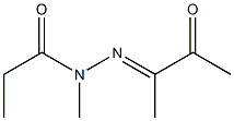 Propionic  acid,  methyl(1-methylacetonylidene)hydrazide  (6CI) 结构式