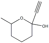 Pyran-2-ol, 2-ethynyltetrahydro-6-methyl- (6CI) 结构式