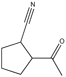 Cyclopentanecarbonitrile, 2-acetyl- (6CI) 结构式