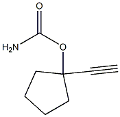 Carbamic acid, 1-ethynylcyclopentyl ester (6CI) 结构式
