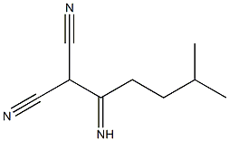 Malononitrile,  (4-methylvalerimidoyl)-  (6CI) 结构式