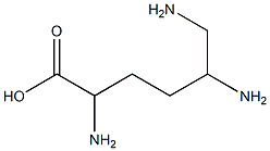 Hexanoic  acid,  2,5,6-triamino-  (6CI) 结构式