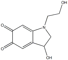 5,6-Indolinedione, 3-hydroxy-1-(2-hydroxyethyl)- (6CI) 结构式