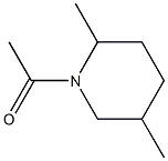 Piperidine, 1-acetyl-2,5-dimethyl- (6CI) 结构式