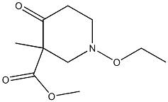 Nipecotic acid, 1-ethoxy-3-methyl-4-oxo-, methyl ester (6CI) 结构式